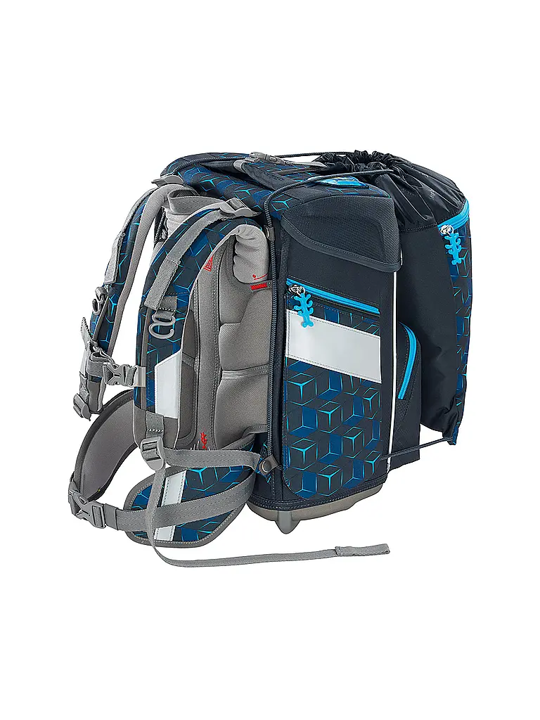 STEP BY STEP | Set di zaini scolastici da 5 pezzi SPACE Shine Shark Dexte | Nero