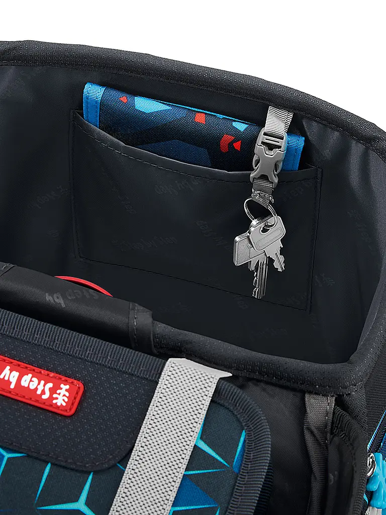 STEP BY STEP | Set di zaini scolastici da 5 pezzi SPACE Shine Shark Dexte | Nero