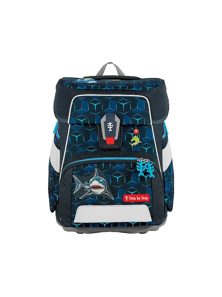 STEP BY STEP | Set di zaini scolastici da 5 pezzi SPACE Shine Shark Dexte | Nero
