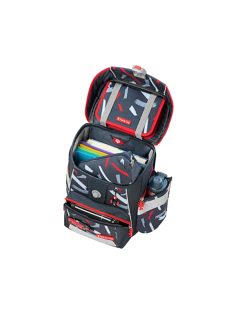 STEP BY STEP | Set di zaini scolastici da 5 pezzi SPACE Sports Car Mick | Nero