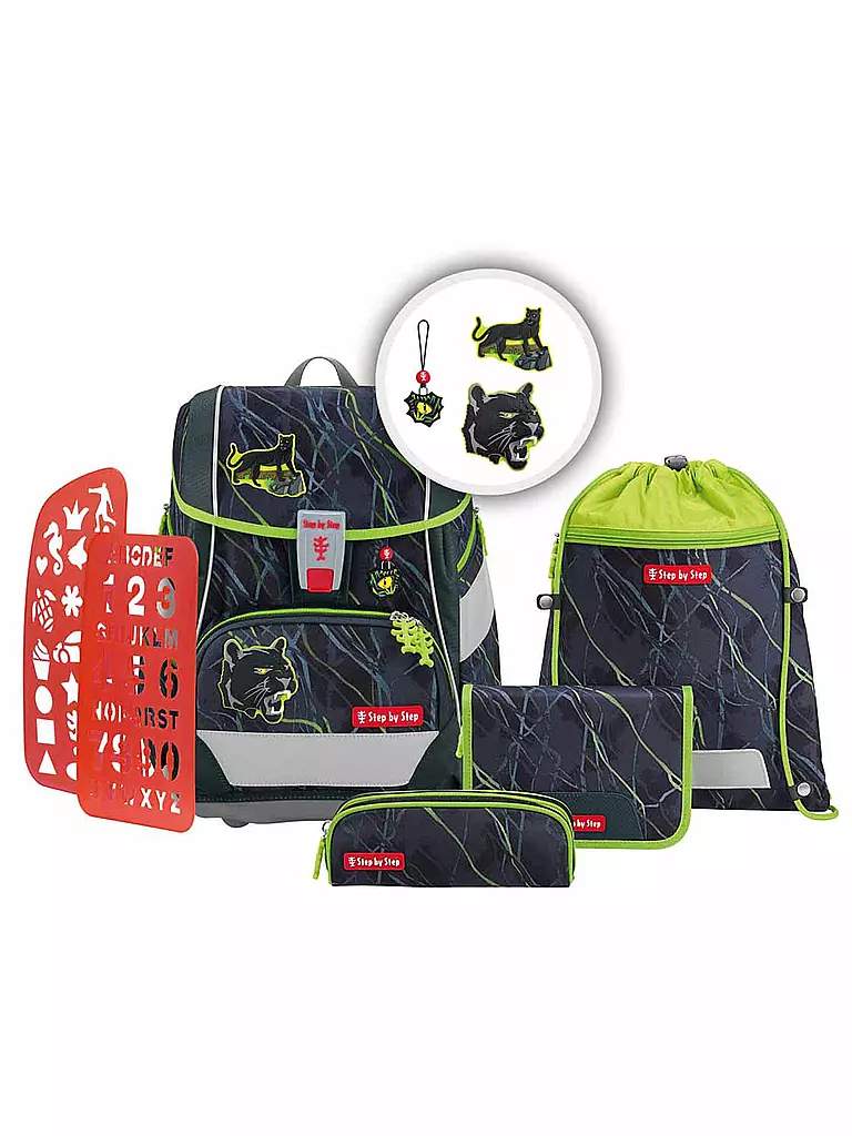 STEP BY STEP | Set di zaini scolastici da 6 pezzi - 2in1 Plus Meaid Delia | Nero