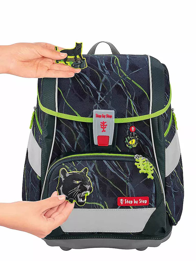 STEP BY STEP | Set di zaini scolastici da 6 pezzi - 2in1 Plus Meaid Delia | Nero