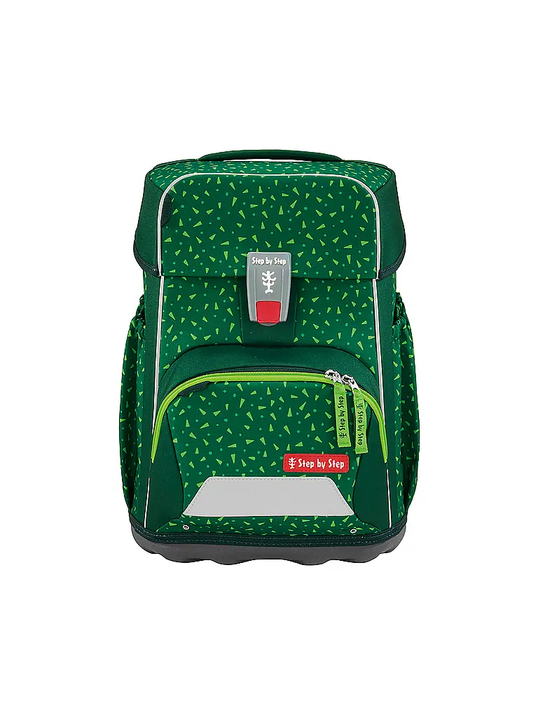 STEP BY STEP | Set di zaino scolastico BASIS Green Graphics | Verde scuro