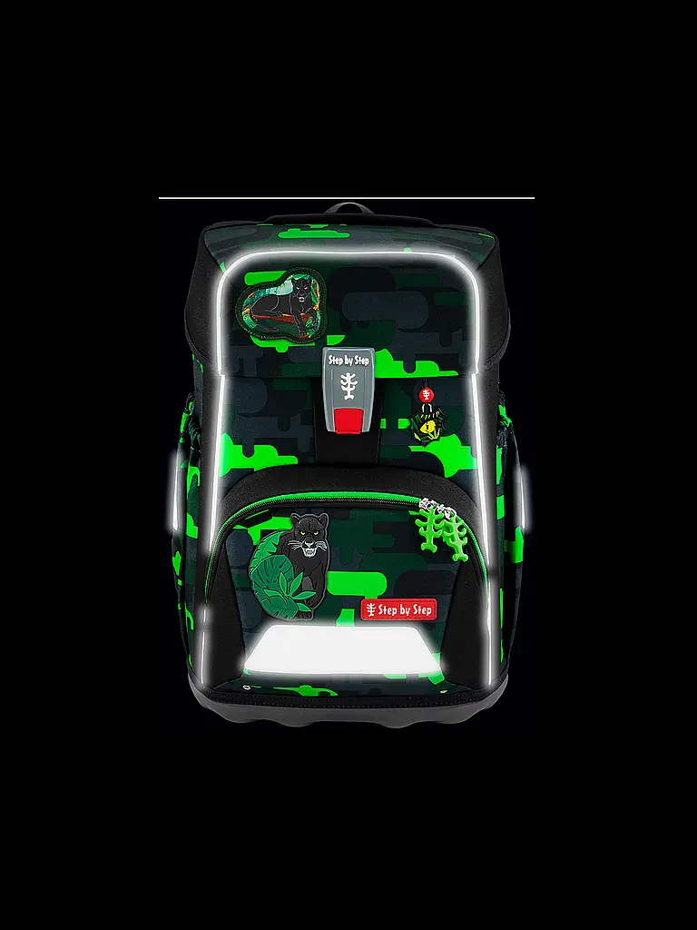 STEP BY STEP | Set zaino scolastico GIANT 5 pz. Black Cat Chiko | Nero