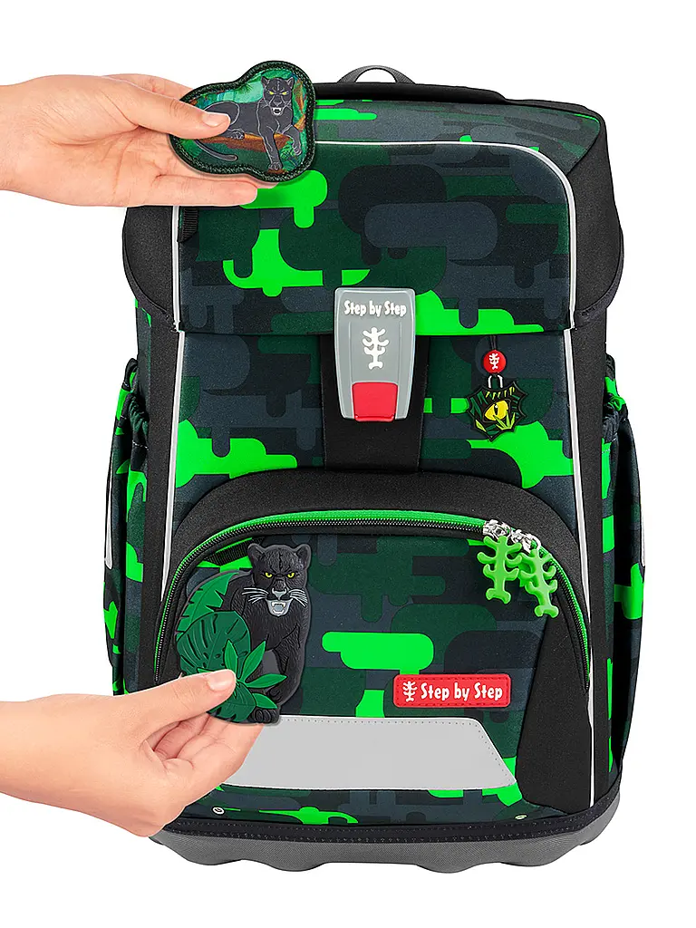 STEP BY STEP | Set zaino scolastico GIANT 5 pz. Black Cat Chiko | Nero