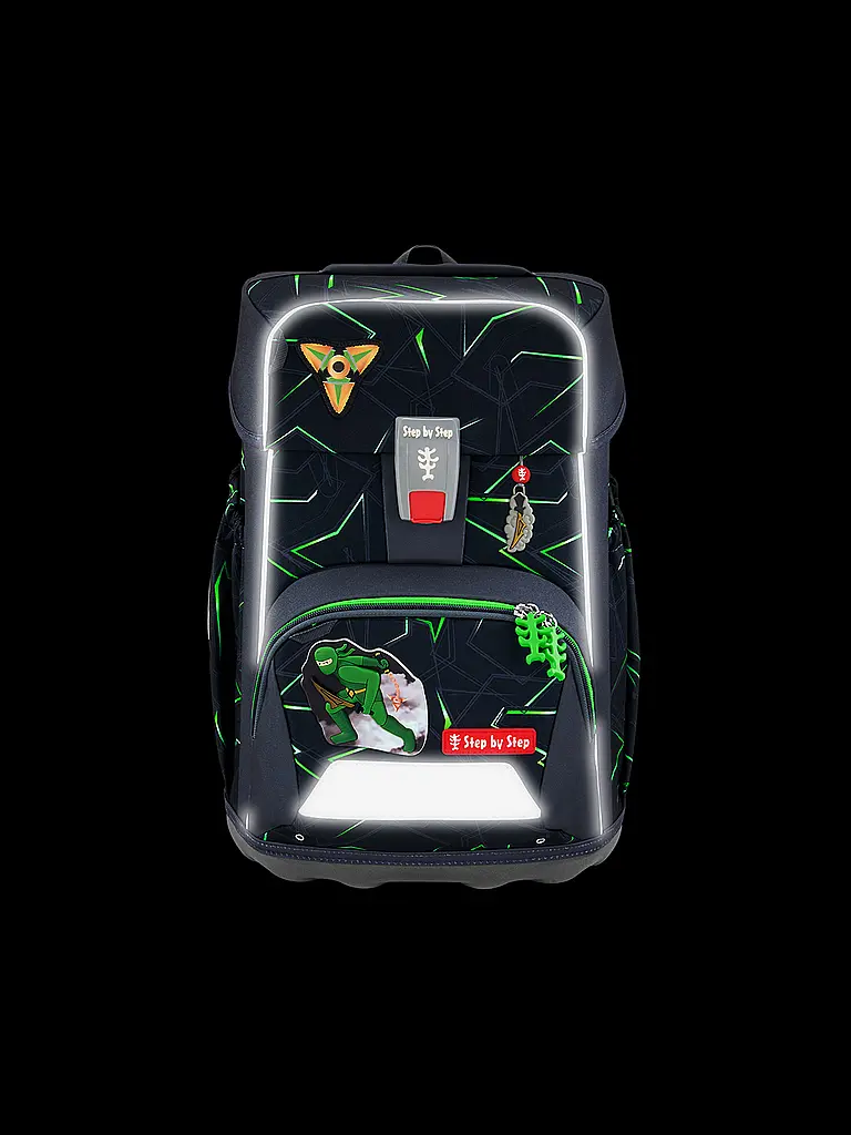 STEP BY STEP | Set zaino scolastico GIANT 5 pz. Ninja Kimo | Nero