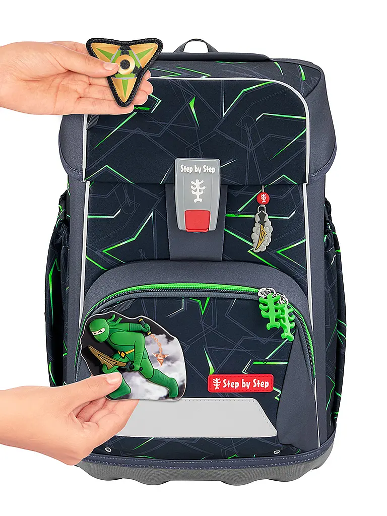 STEP BY STEP | Set zaino scolastico GIANT 5 pz. Ninja Kimo | Nero