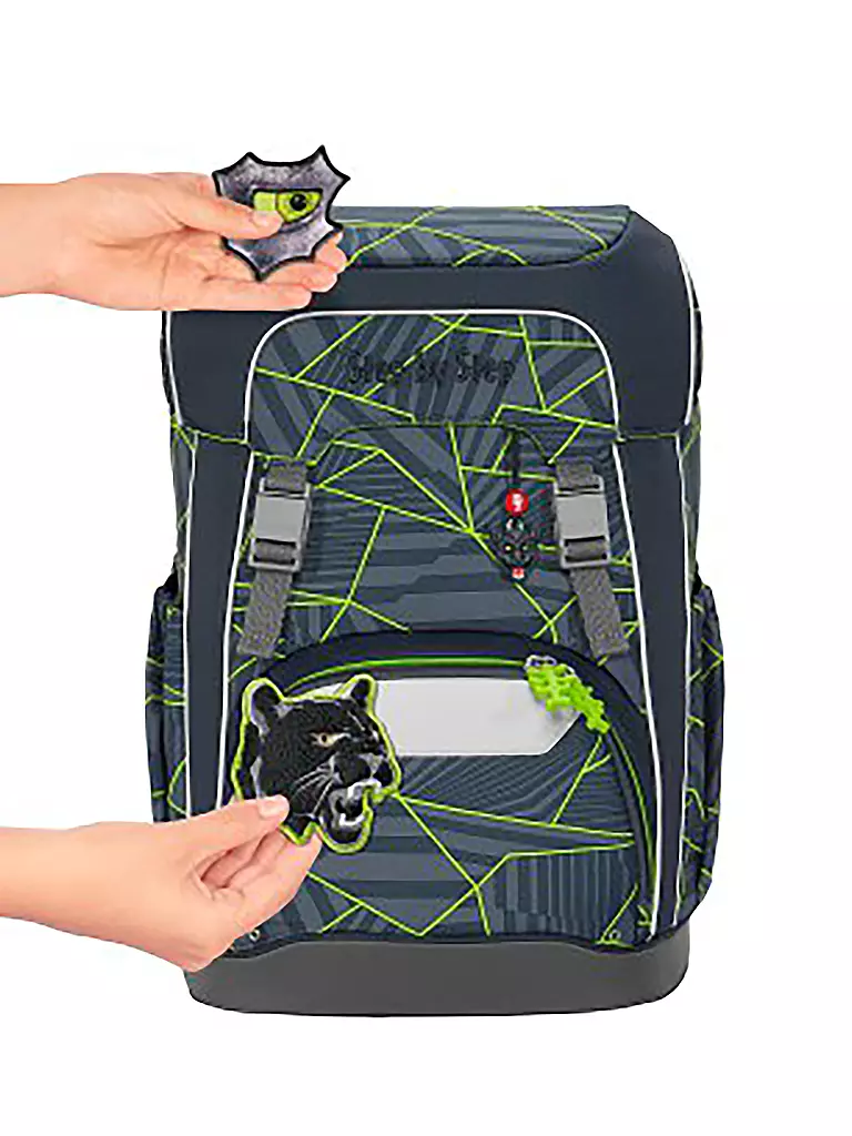 STEP BY STEP | Set zaino scolastico GIANT Dark Cat Chiko | Nero