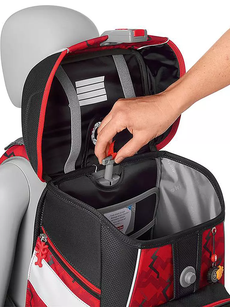 STEP BY STEP | Set zaino scolastico Space Monter Truck Rocky, 5 pezzi | Rosso