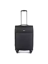 STRATIC | Trolley morbido LIGHT M 65cm nero | Nero