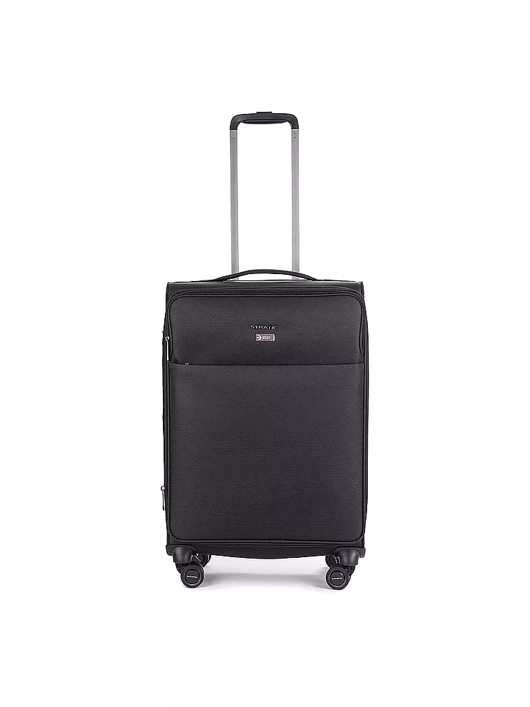 STRATIC | Trolley morbido LIGHT M 65cm nero | Nero