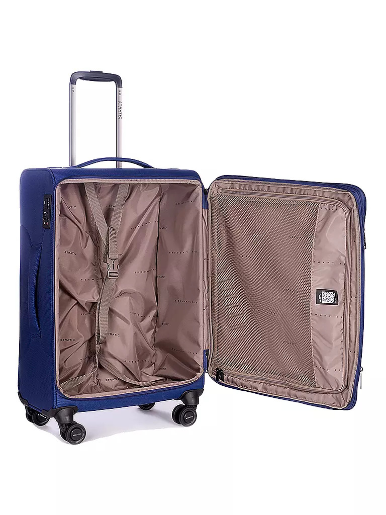 STRATIC | Trolley morbido LIGHT Medium 65cm blu scuro | Blu scuro