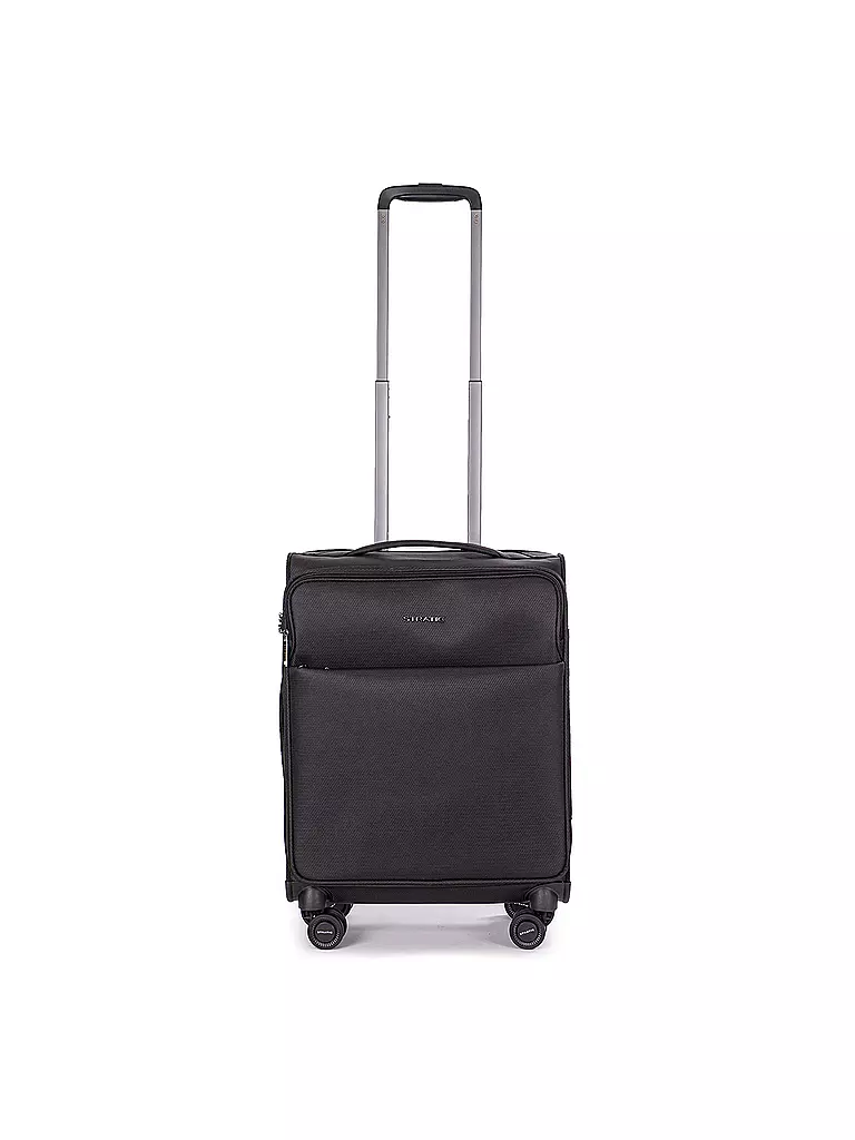 STRATIC | Trolley morbido LIGHT S 55cm nero | Nero