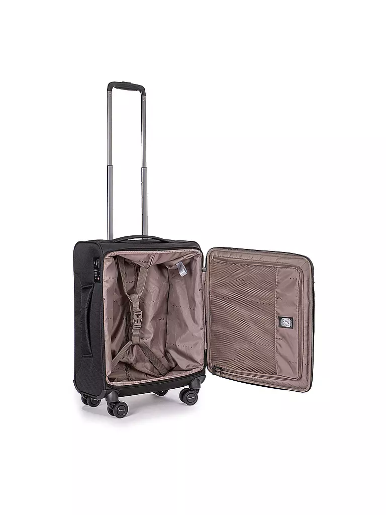STRATIC | Trolley morbido LIGHT S 55cm nero |