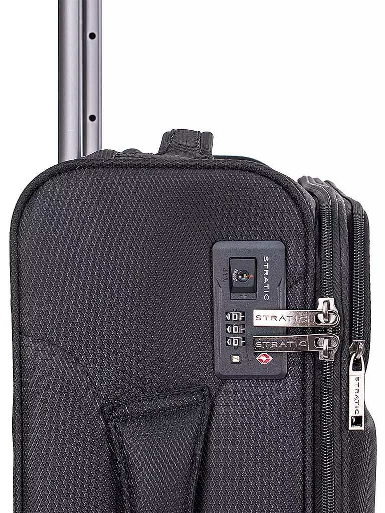 STRATIC | Trolley morbido LIGHT S 55cm nero |