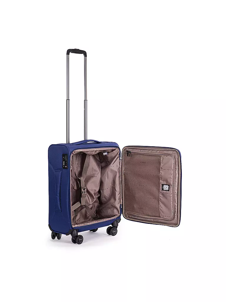 STRATIC | Trolley morbido LIGHT Small 55cm blu scuro | Blu scuro
