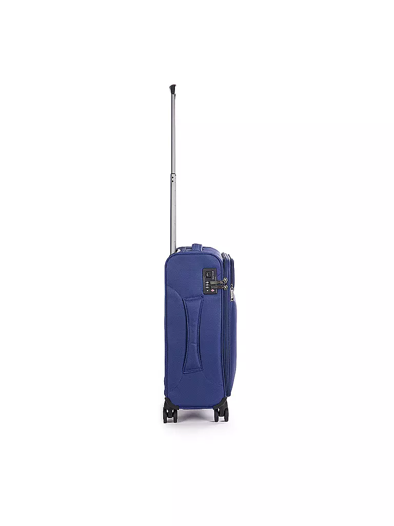 STRATIC | Trolley morbido LIGHT Small 55cm blu scuro | Blu scuro