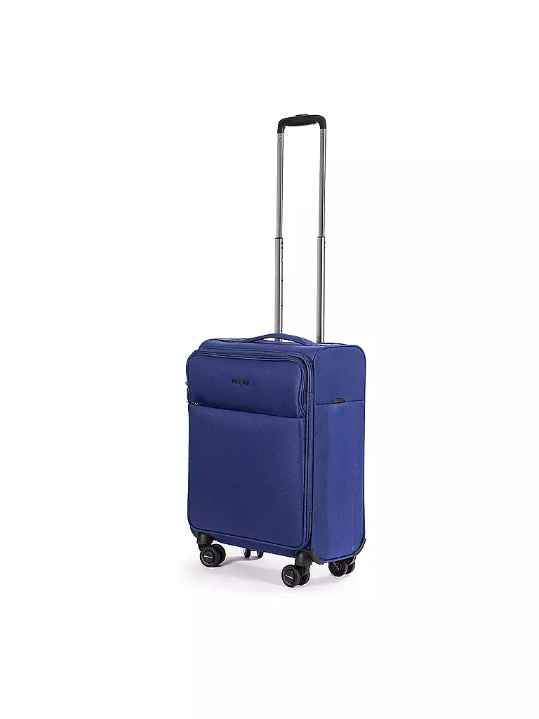 STRATIC | Trolley morbido LIGHT Small 55cm blu scuro | Blu scuro