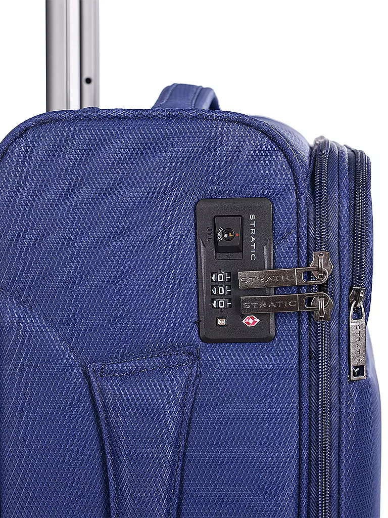 STRATIC | Trolley morbido LIGHT Small 55cm blu scuro | Blu scuro