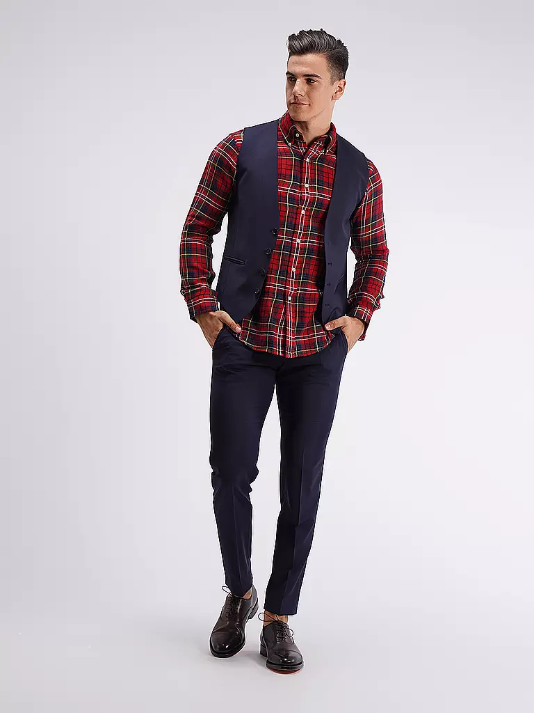 STRELLSON | Pantaloni da abito slim fit Mercer | Blu