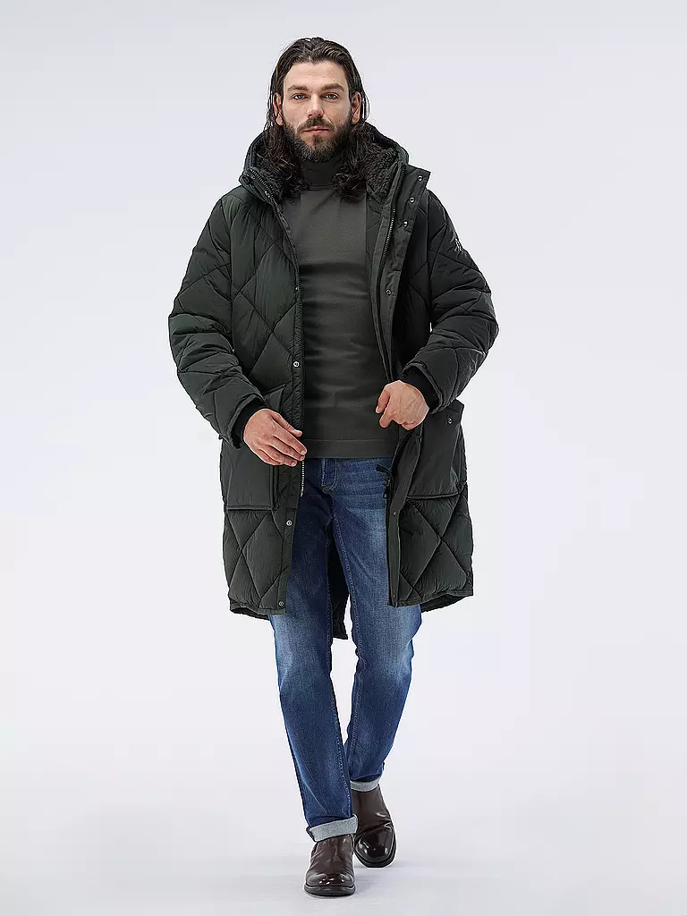STRELLSON | Parka SURVIVAL | Verde scuro