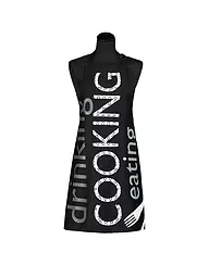 STUCO | Cocktailschürze NEWSPAPER 80x85cm | Nero