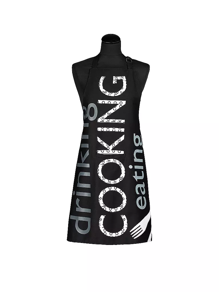 STUCO | Cocktailschürze NEWSPAPER 80x85cm | Nero