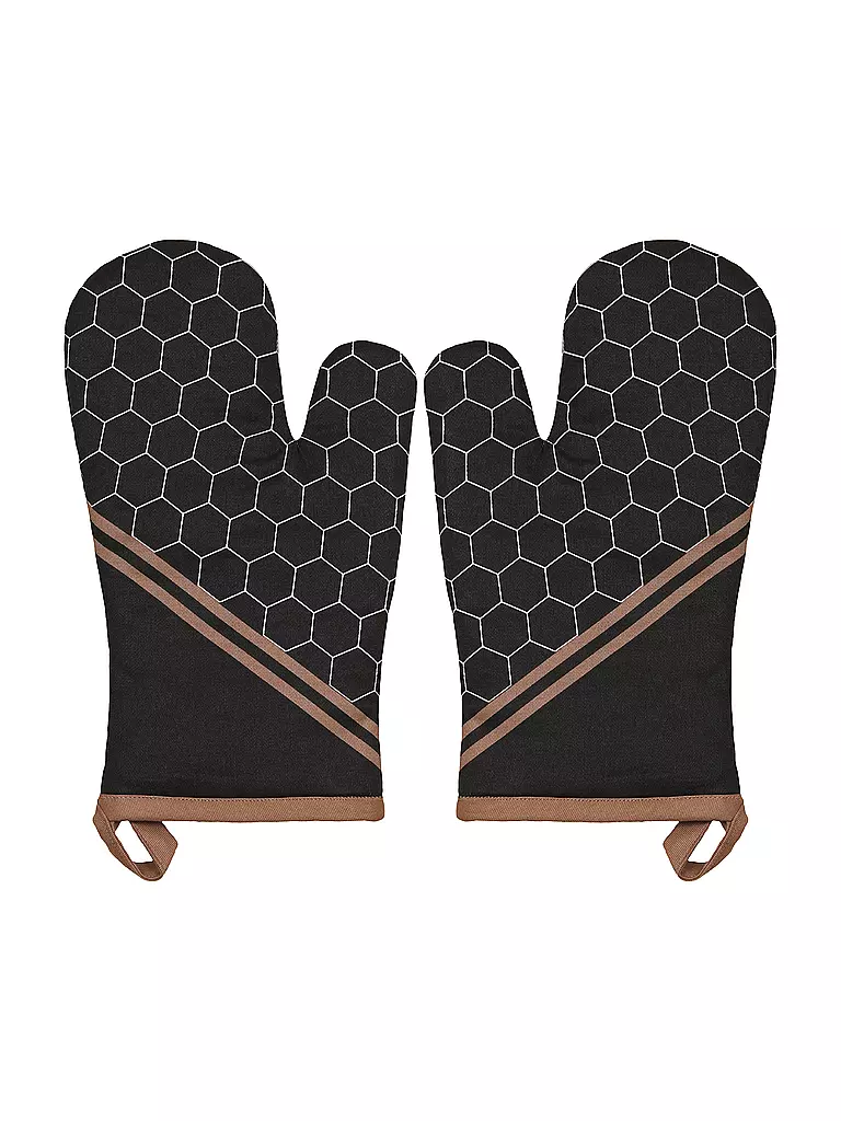 STUCO | Guanto da forno 18x30cm Mesh | Nero