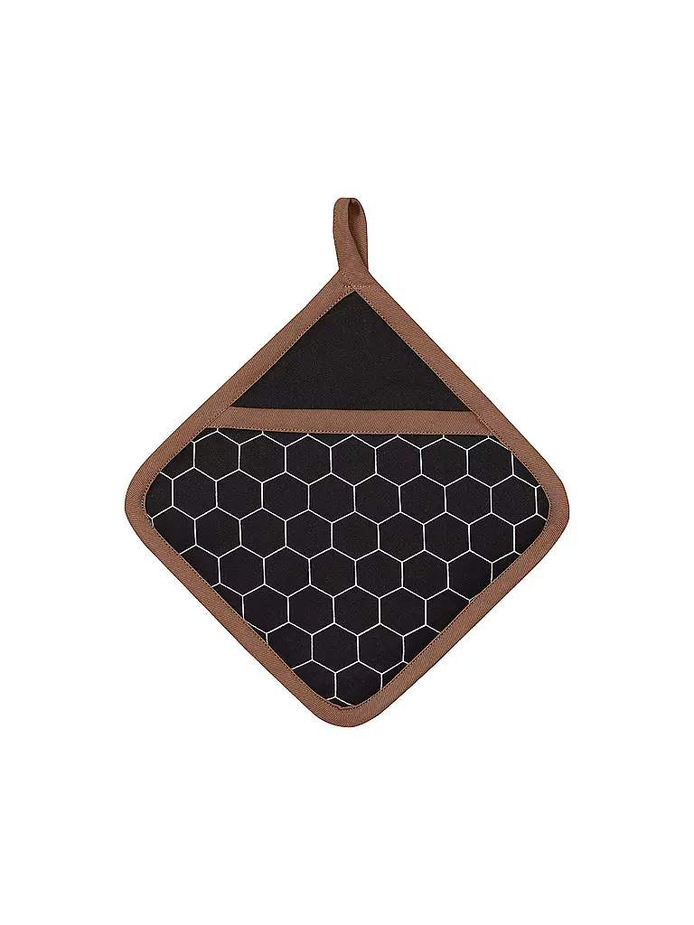 STUCO | Topflappen 20x20cm Mesh | Nero