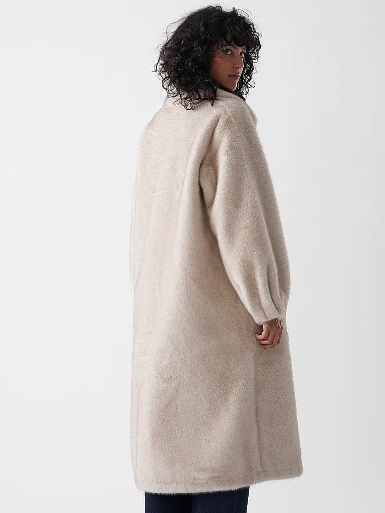 STUDIO AR | Cappotto in pelliccia sintetica ISABEL | Beige