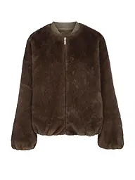STUDIO AR | Giacca reversibile effetto pelliccia ETTA | Marrone