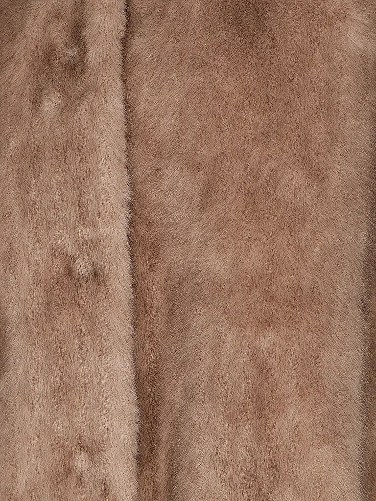 STUDIO AR | Giacca reversibile effetto pelliccia MINK | Cammello