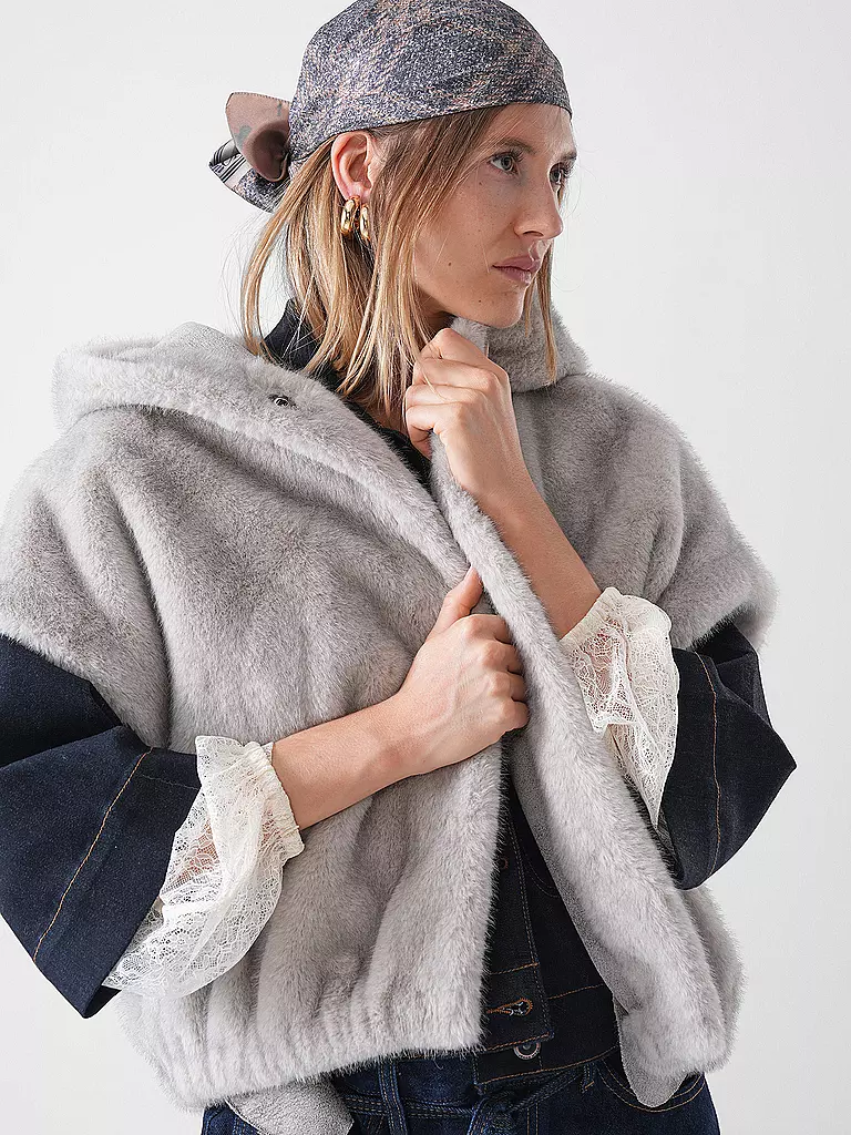 STUDIO AR | Giacca reversibile effetto pelliccia MINK |