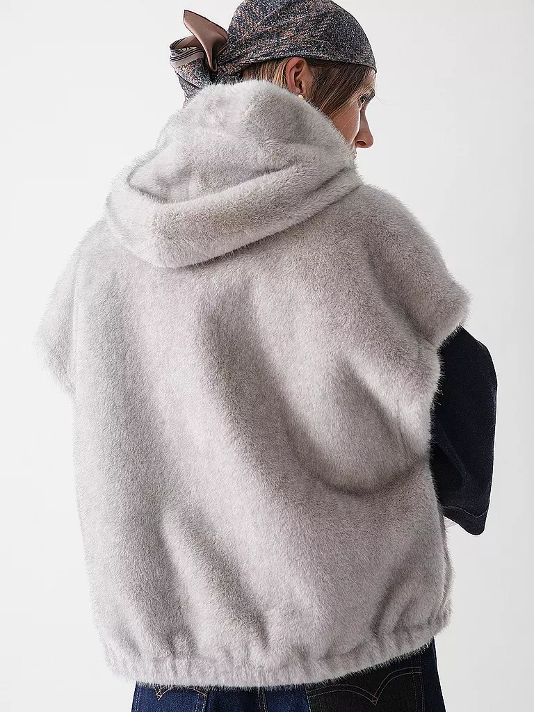 STUDIO AR | Giacca reversibile effetto pelliccia MINK |