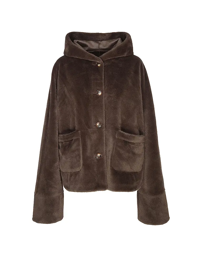 STUDIO AR | Giacca reversibile effetto pelliccia RYLEE | Marrone