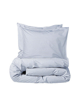 SUITE702 | Percalle Biancheria da letto 70x90cm/140x200cm Blu-Ecru
