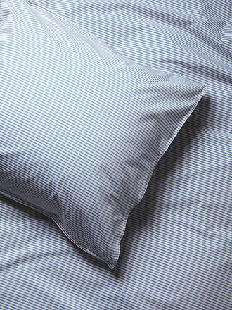 SUITE702 | Percalle Biancheria da letto 70x90cm/140x200cm Blu-Ecru