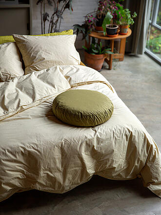 SUITE702 | Biancheria da letto in percalle 70x90cm/140x200cm Oliva-Ecru