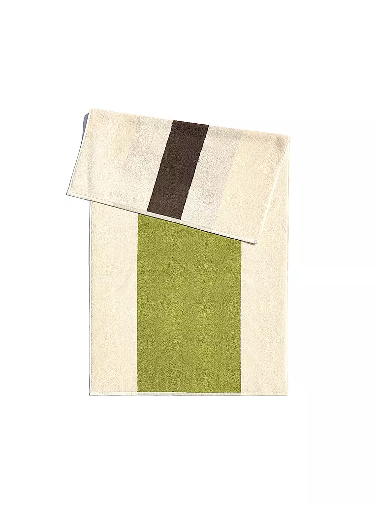 SUITE702 | Asciugamano 50x100cm MARTENS AND MARTENS Marrone/Lime | Verde