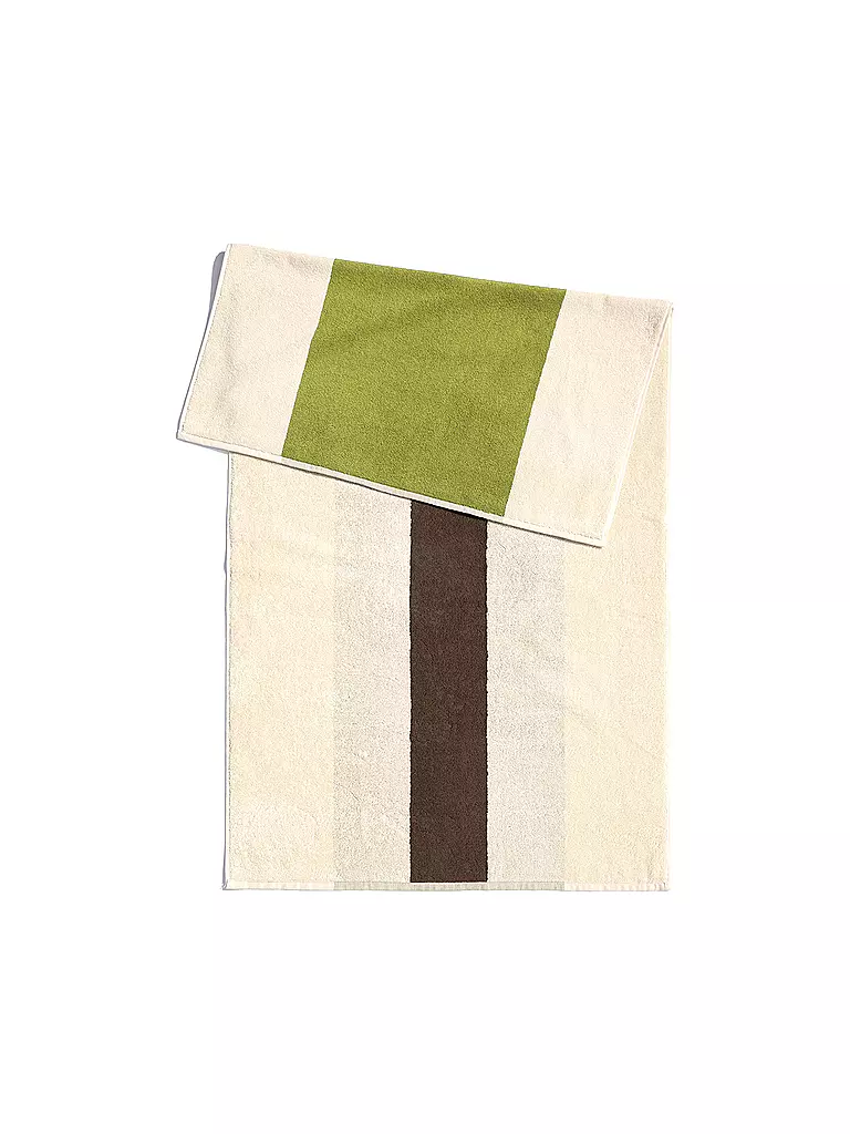 SUITE702 | Asciugamano 50x100cm MARTENS AND MARTENS Marrone/Lime | Verde
