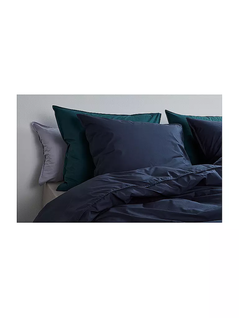 SUITE702 | Biancheria da letto in percalle 70x90cm/140x200cm Blu Navy | Blu scuro