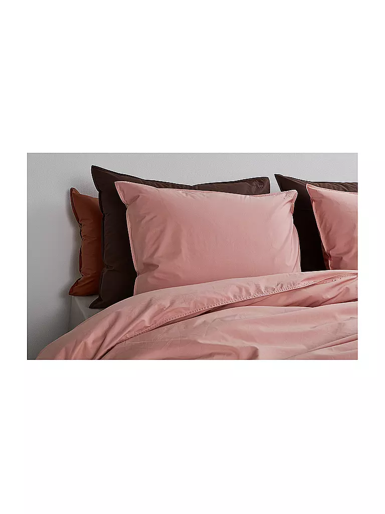 SUITE702 | Biancheria da letto in percalle 70x90cm/140x200cm Rosa Antico | Rosa
