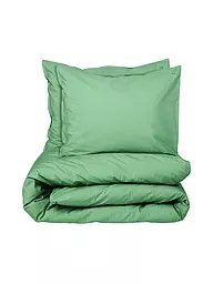 SUITE702 | Biancheria da letto in percalle 70x90cm/140x200cm Bianco | Verde chiaro