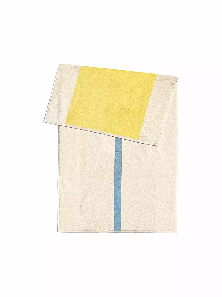SUITE702 | Telo da spiaggia 90x180cm MARTENS AND MARTENS Azzurro cielo/Giallo | Giallo