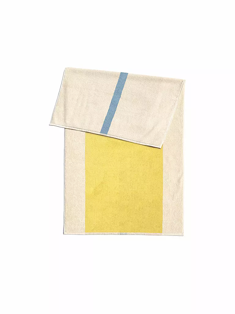 SUITE702 | Telo da spiaggia 90x180cm MARTENS AND MARTENS Azzurro cielo/Giallo | Giallo
