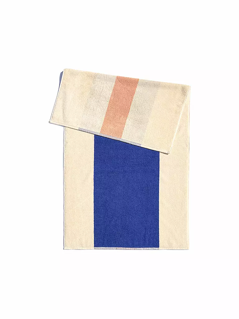 SUITE702 | Telo doccia 70x140cm MARTENS AND MARTENS Royal Blue/Peach | Blu scuro