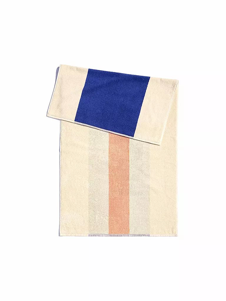 SUITE702 | Telo doccia 70x140cm MARTENS AND MARTENS Royal Blue/Peach | Blu scuro