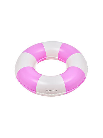 SUNNYLIFE | Anello gonfiabile mini per bambini - Strisce magenta per feste in piscina