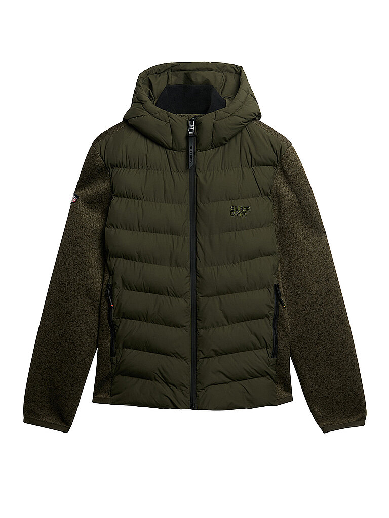 Cardigan con cappuccio HOODED oliva XXL