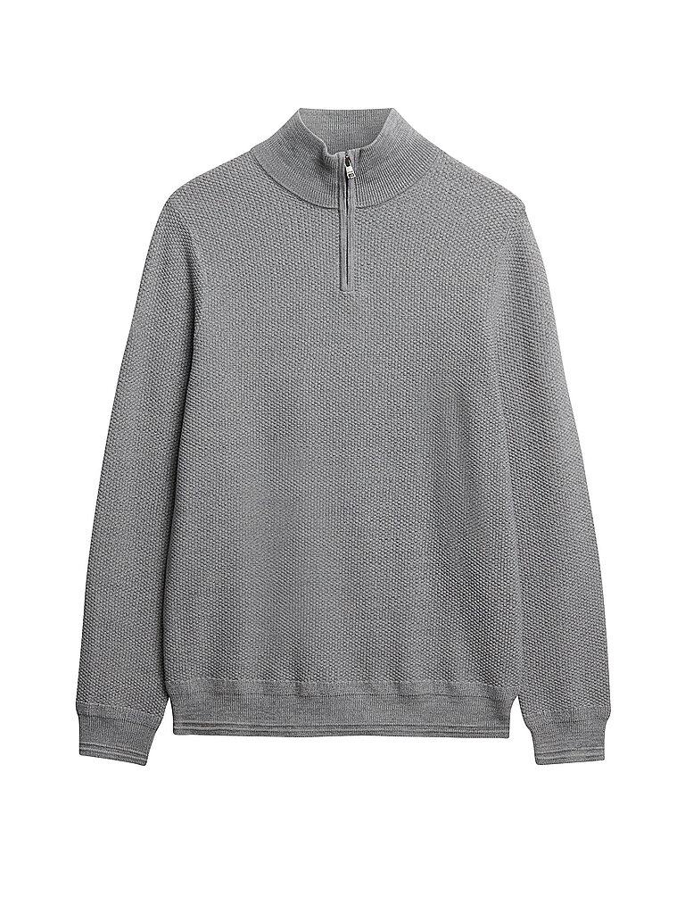 Pullover Troyer grigio chiaro L